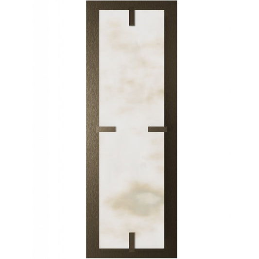 Avenue Lighting Sedona 1Lt 20" Wall Sconce, Alabaster/Brass/White