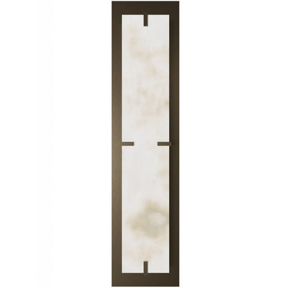 Avenue Lighting Sedona 2Lt 28" Wall Sconce, Alabaster/Brass/White