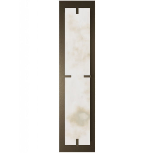 Avenue Lighting Sedona 2Lt 28" Wall Sconce, Alabaster/Brass/White