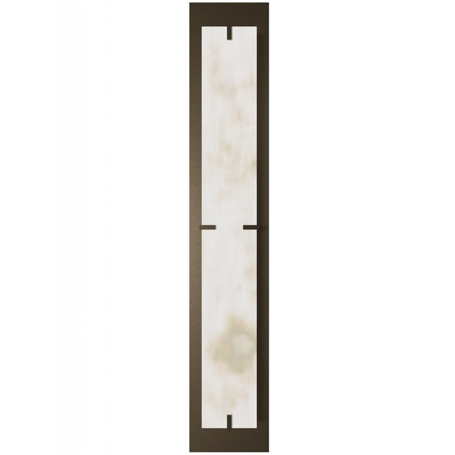 Avenue Lighting Sedona 2Lt 38" Wall Sconce, Alabaster/Brass/White