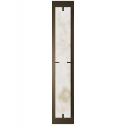 Avenue Lighting Sedona 2Lt 38" Wall Sconce, Alabaster/Brass/White
