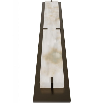 Avenue Lighting Sedona 2Lt 38" Wall Sconce, Alabaster/Brass/White