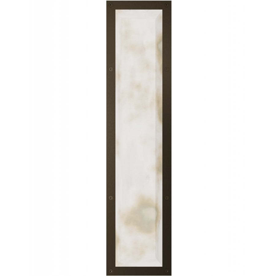 Avenue Lighting Sedona 1Lt 30" Wall Sconce, Alabaster/Brass/White