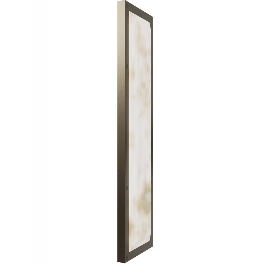 Avenue Lighting Sedona 1Lt 30" Wall Sconce, Alabaster/Brass/White