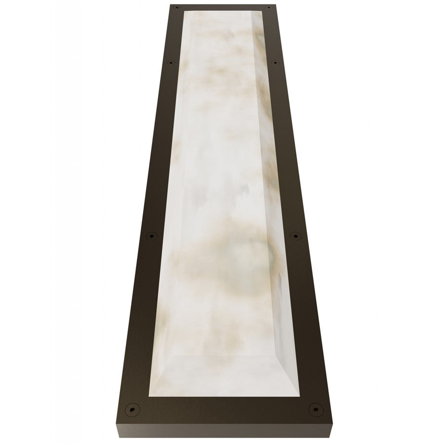 Avenue Lighting Sedona 1Lt 30" Wall Sconce, Alabaster/Brass/White