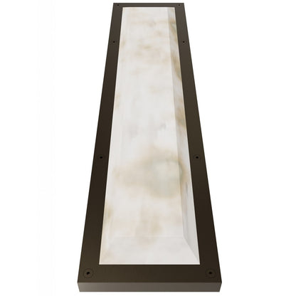 Avenue Lighting Sedona 1Lt 30" Wall Sconce, Alabaster/Brass/White