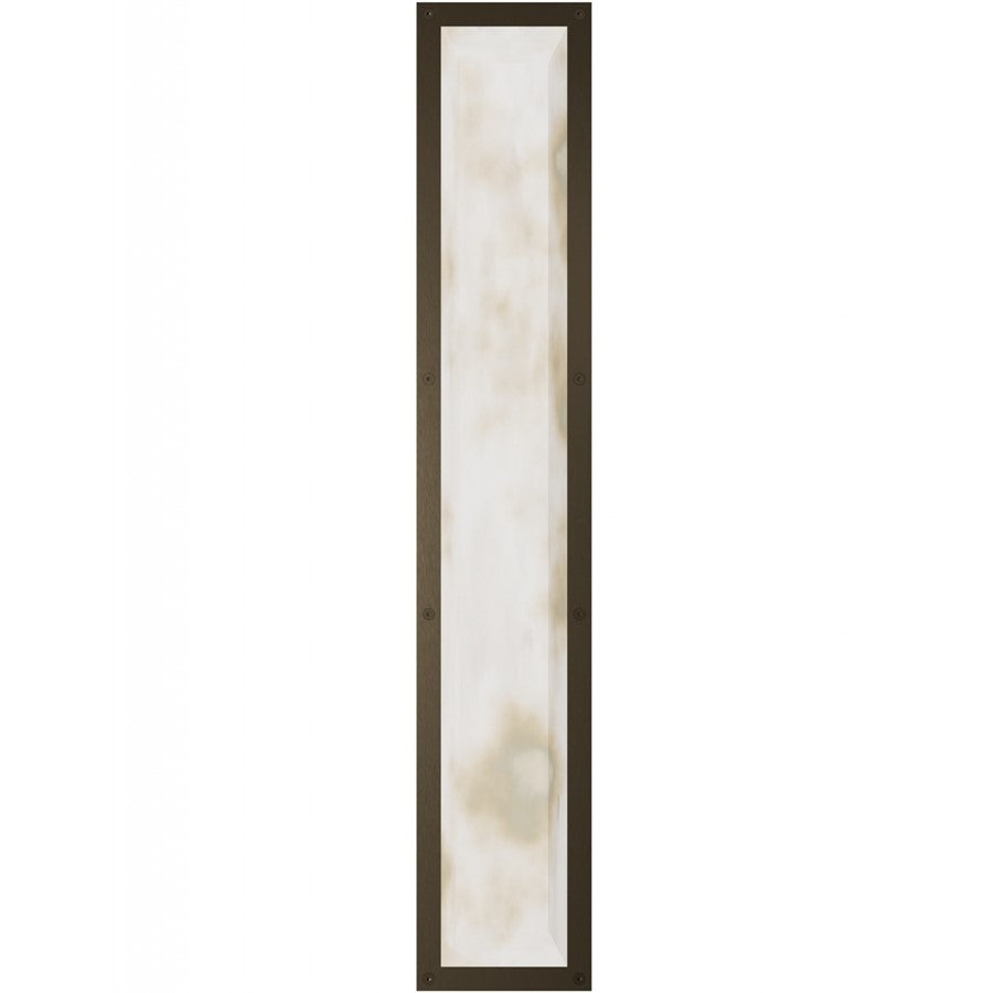 Avenue Lighting Sedona 2Lt 36" Wall Sconce, Alabaster/Brass/White