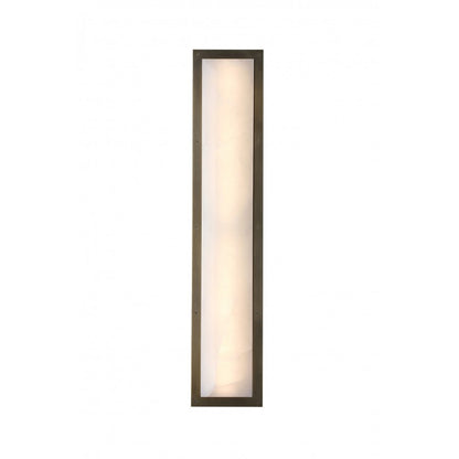 Avenue Lighting Sedona 2Lt 36" Wall Sconce, Alabaster/Brass/White