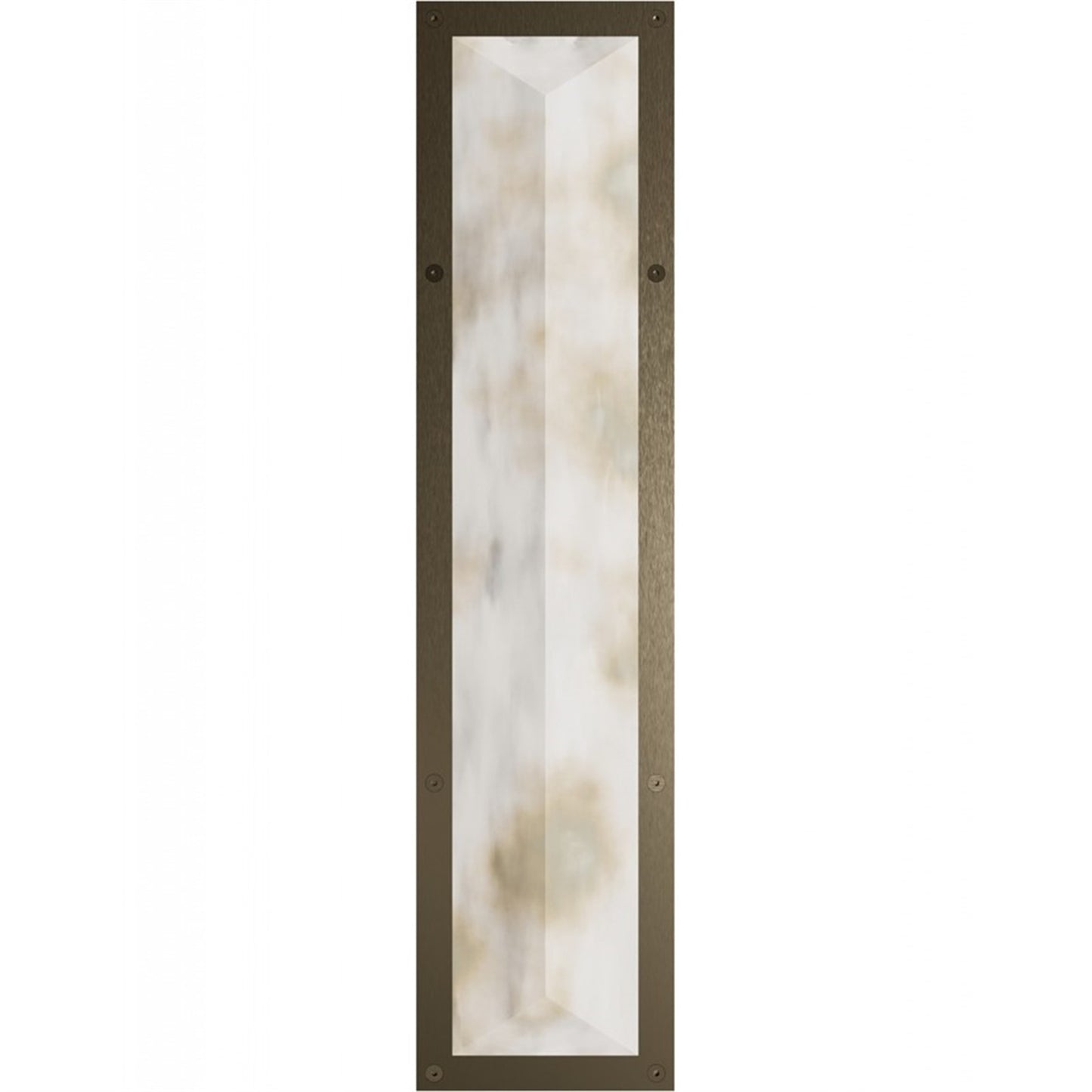 Avenue Lighting Sedona 1Lt 30" Beveled Sconce, Alabaster/Brass/White