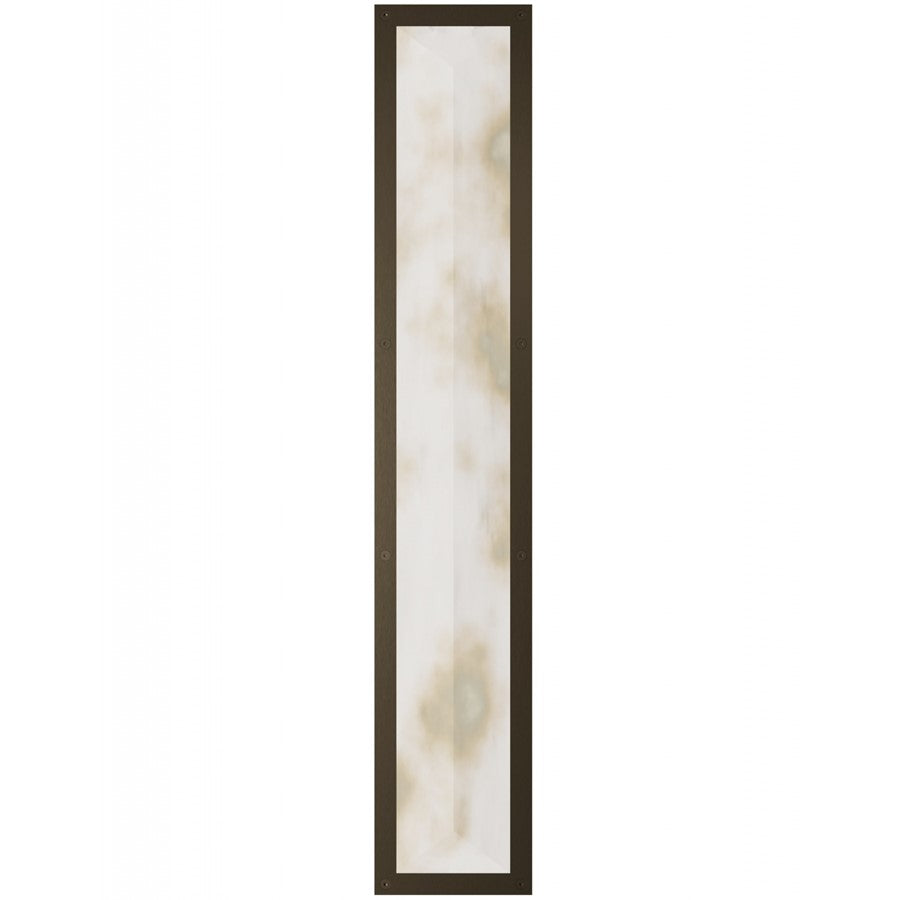 Avenue Lighting Sedona 1Lt 36" Wall Sconce, Alabaster/Brass/White
