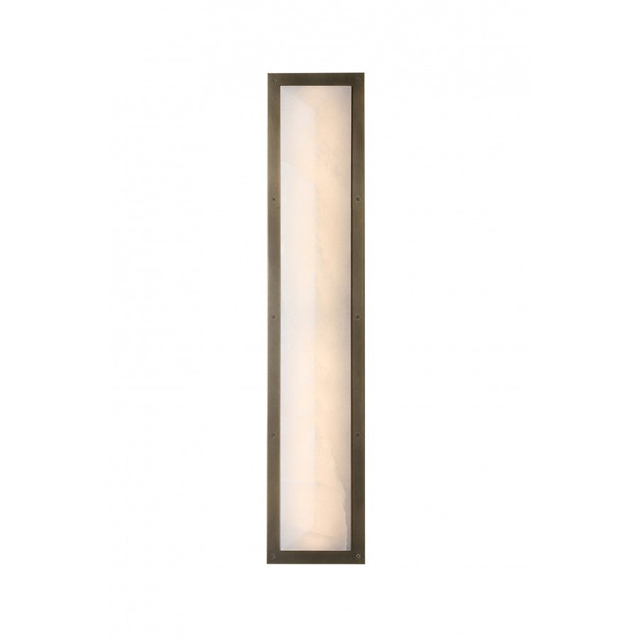 Avenue Lighting Sedona 1Lt 36" Wall Sconce, Alabaster/Brass/White