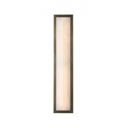 Avenue Lighting Sedona 1Lt 36" Wall Sconce, Alabaster/Brass/White