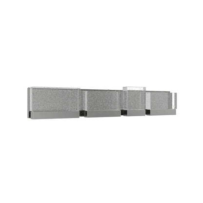 Avenue Original Glacier LED 33" Bath Bar, Nickel/Bubble Crystal