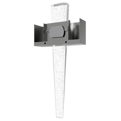 Avenue Original Glacier LED 24" Wall Sconce, Nickel/Bubbled Crystal