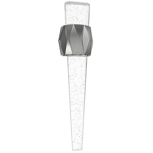 Avenue Original Glacier LED 24" Geo Sconce, Nickel/Bubble Crystal