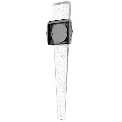 Avenue Original Glacier LED 24" Geo Sconce, Nickel/Bubble Crystal