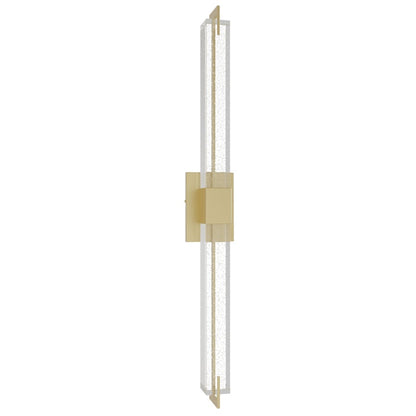 Avenue Original Glacier LED 39" Wall Sconce, Brass/Bubble Crystal