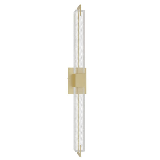 Avenue Original Glacier LED 39" Wall Sconce, Brass/Snow