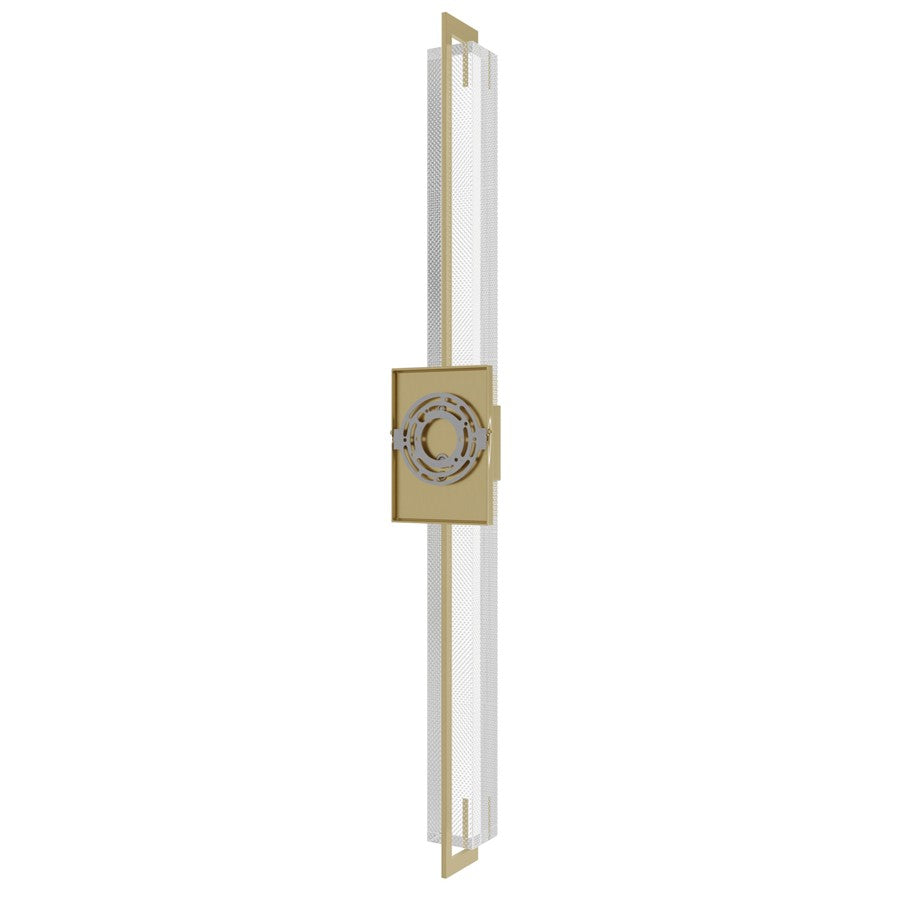Avenue Original Glacier LED 39" Wall Sconce, Brass/Snow