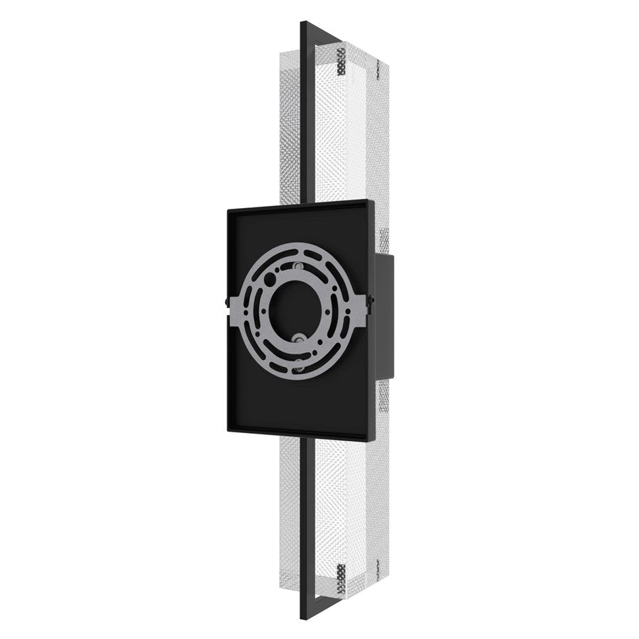 Avenue Original Glacier LED 17" Wall Sconce, Black/Snow Crystal