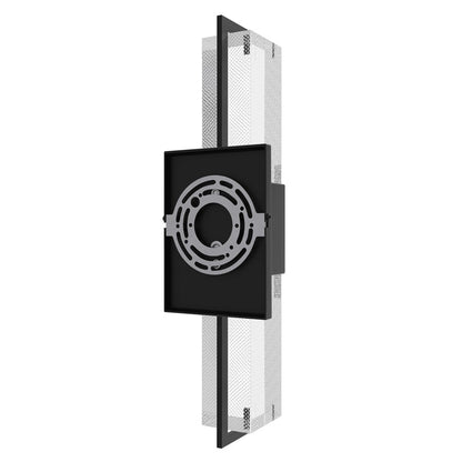Avenue Original Glacier LED 17" Wall Sconce, Black/Snow Crystal