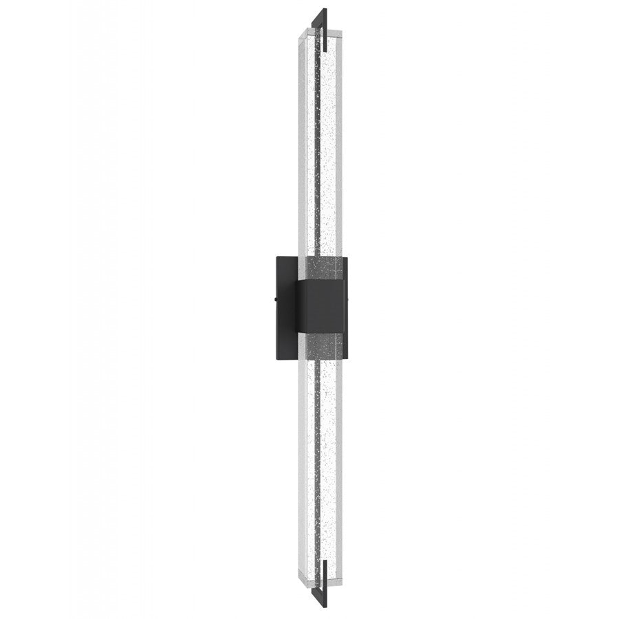 Avenue Original Glacier LED 39" Wall Sconce, Black/Bubble Crystal
