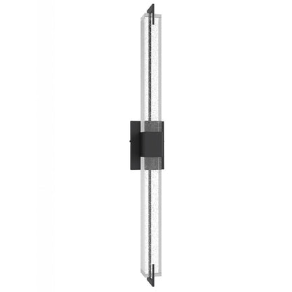 Avenue Original Glacier LED 39" Wall Sconce, Black/Bubble Crystal