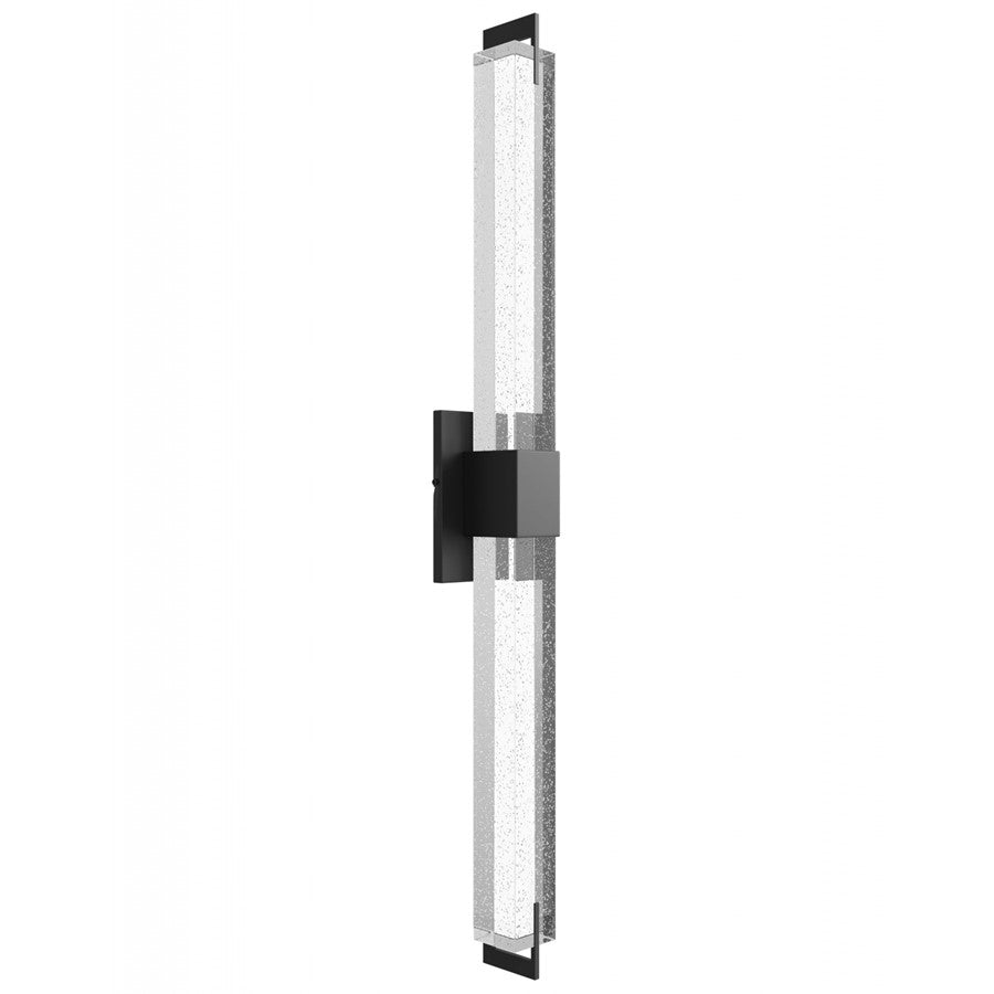 Avenue Original Glacier LED 39" Wall Sconce, Black/Bubble Crystal
