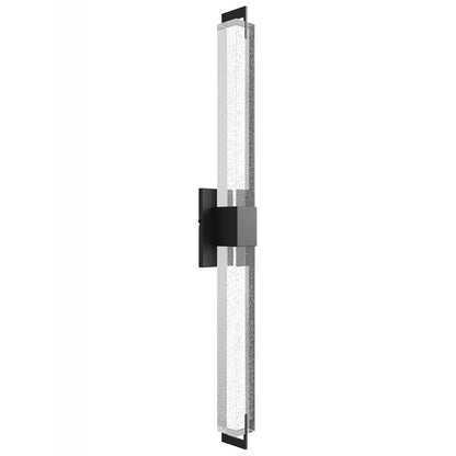 Avenue Original Glacier LED 39" Wall Sconce, Black/Bubble Crystal
