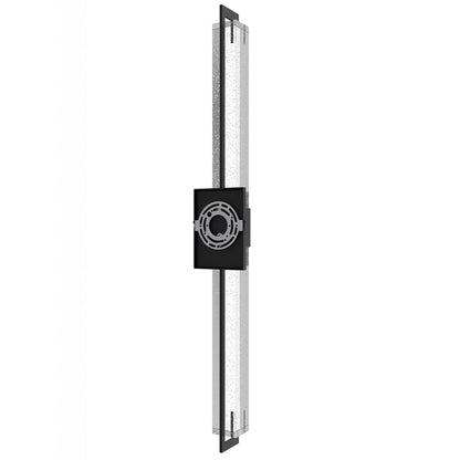 Avenue Original Glacier LED 39" Wall Sconce, Black/Bubble Crystal