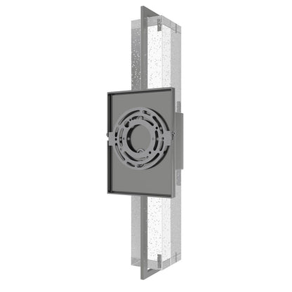 Avenue Original Glacier LED 17" Wall Sconce, Nickel/Bubbled Crystal