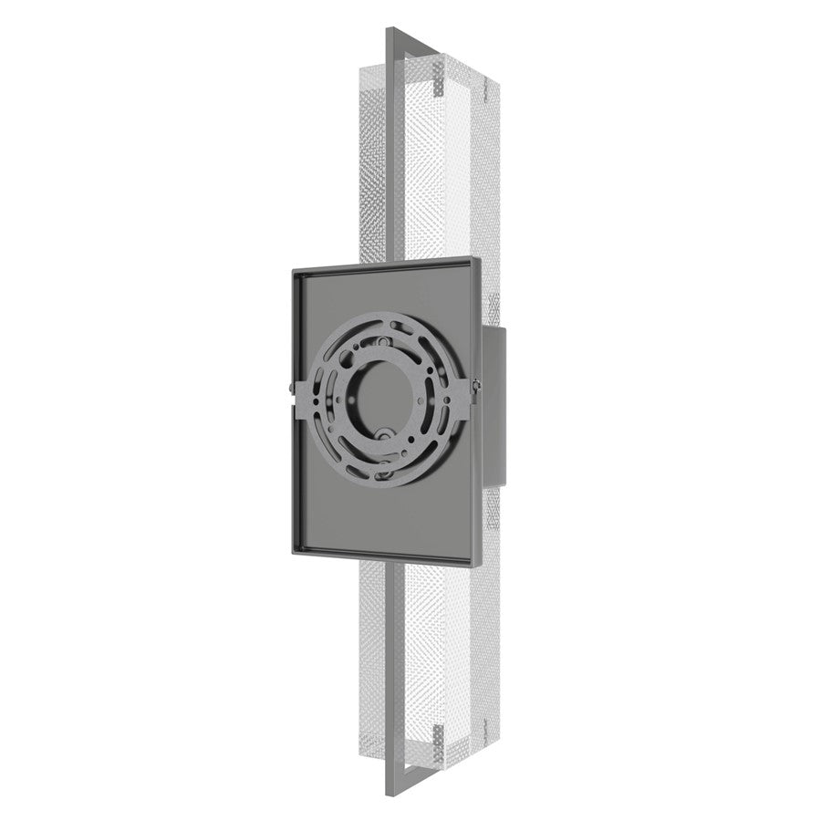 Avenue Original Glacier LED 17" Wall Sconce, Nickel/Snow Crystal