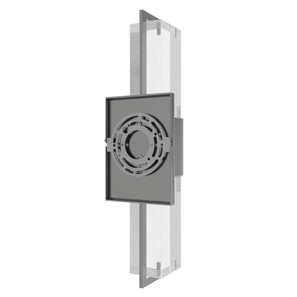 Avenue Original Glacier LED 17" Wall Sconce, Nickel/Snow Crystal