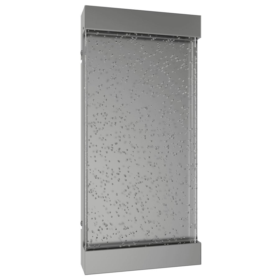 Avenue Original Glacier LED 15" Wall Sconce, Nickel/Bubbled Crystal