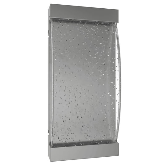 Avenue Original Glacier LED 15" Sconce, Nickel/Curved Bubble Crystal