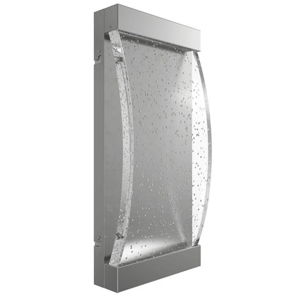 Avenue Original Glacier LED 15" Sconce, Nickel/Curved Bubble Crystal