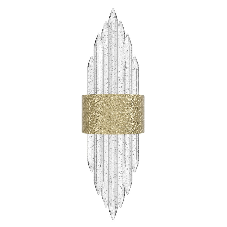 Avenue Lighting Aspen AC LED 22" Wall Sconce, Hammered Brush Brass