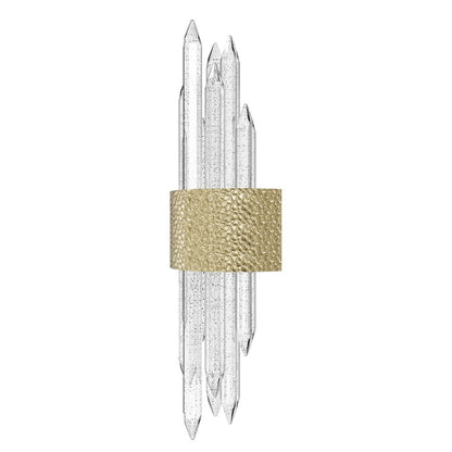 Avenue Lighting Aspen AC LED 22" Wall Sconce, Hammered Brush Brass