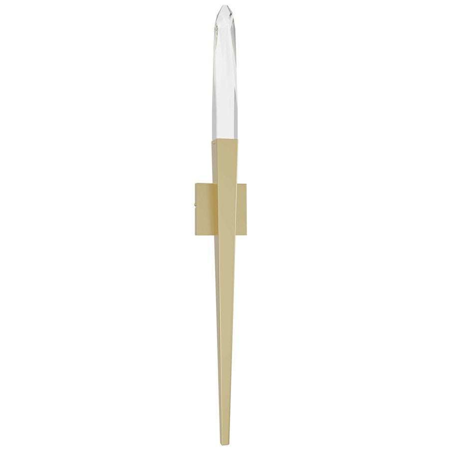 Avenue Lighting Aspen 1 Light 32" Wall Sconce, Brushed Brass