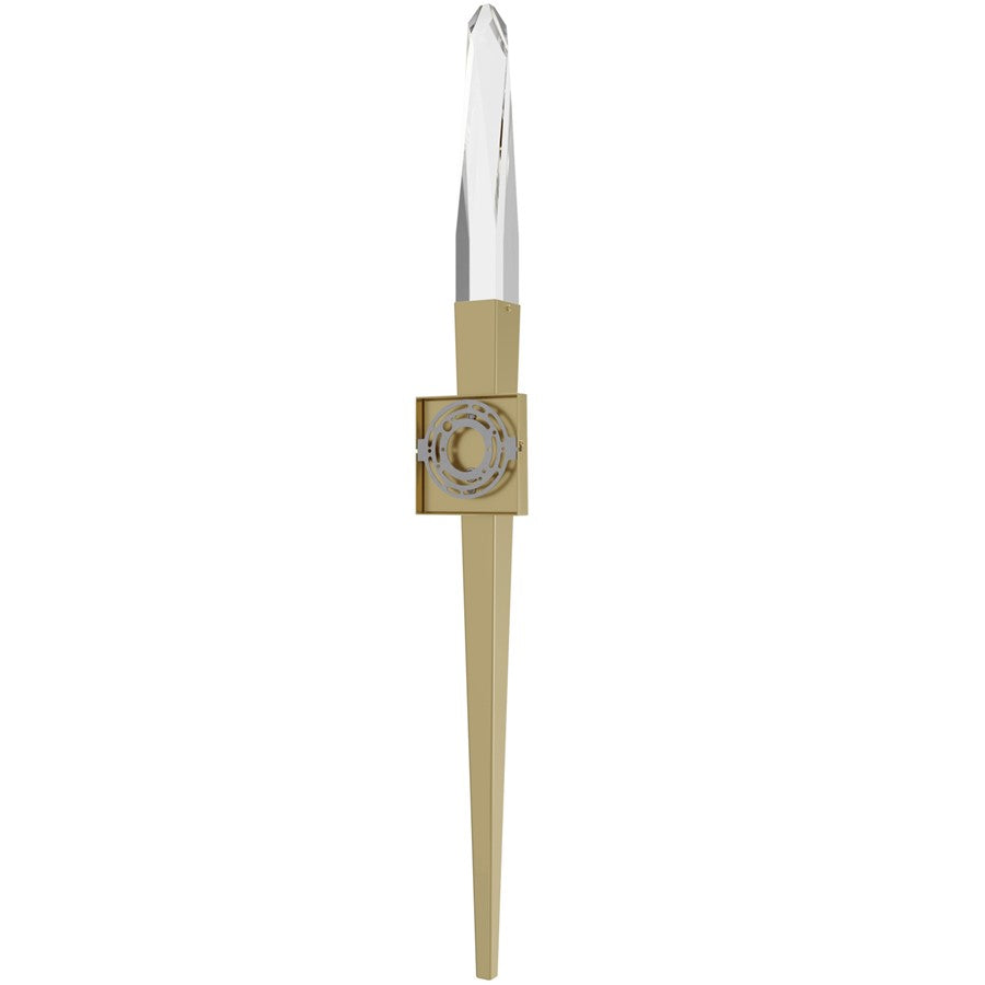 Avenue Lighting Aspen 1 Light 32" Wall Sconce, Brushed Brass