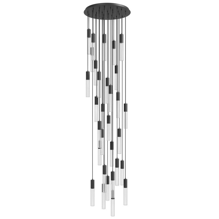 Avenue Lighting Strand 31 Light 180" Pendant/Multi Port , Black
