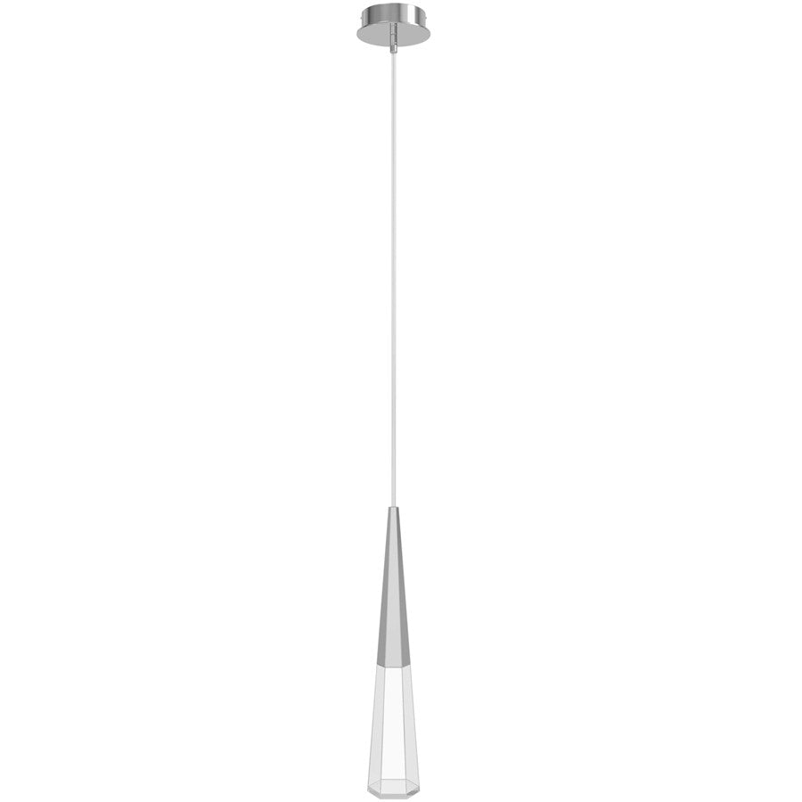Avenue Lighting Avalon 1 Light 15" Pendant, Polished Chrome
