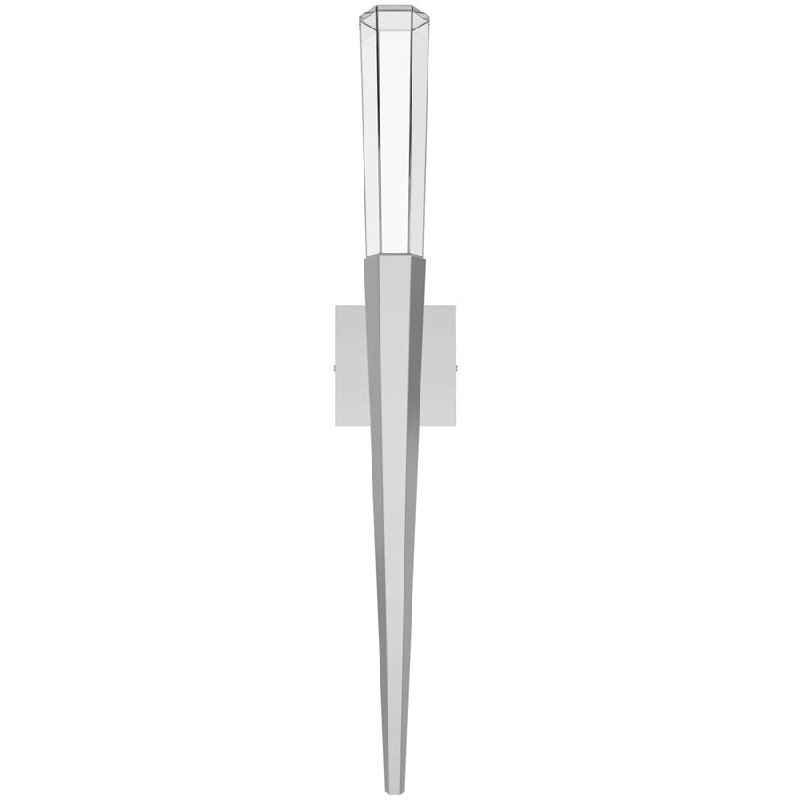 Avenue Lighting Avalon 1 Light 32" Wall Sconce, Polished Chrome