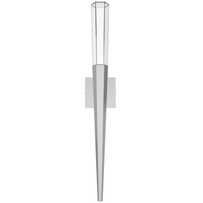 Avenue Lighting Avalon 1 Light 32" Wall Sconce, Polished Chrome