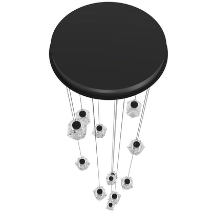 Avenue Lighting Beluga 13 Light 203" Pendant/Multi Port , Black