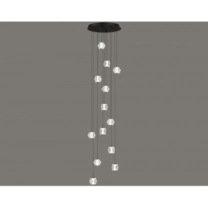 Avenue Lighting Beluga 13 Light 203" Pendant/Multi Port , Black