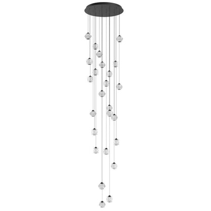 Avenue Lighting Beluga 25 Light 203" Pendant/Multi Port , Black