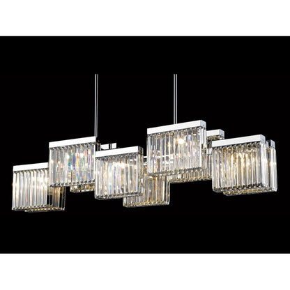 Avenue Lighting Broadway 10 Light 12" Chandelier, Polished Nickel