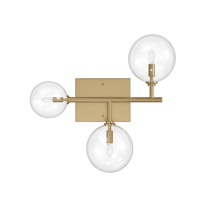 Avenue Lighting Delilah 3 Light 18" Wall Sconce, Aged Brass