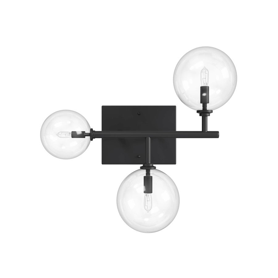 Avenue Lighting Delilah 3 Light 18" Wall Sconce, Black